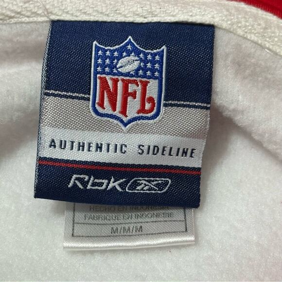 NFL Men’s Size M White red Kansas City KS Chiefs Football Hooded Sweatshirt - Picture 5 of 8